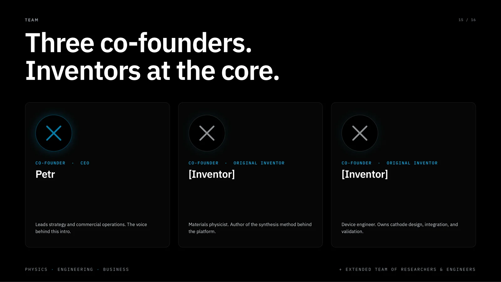 ColdXray investor deck — slide CXR-015