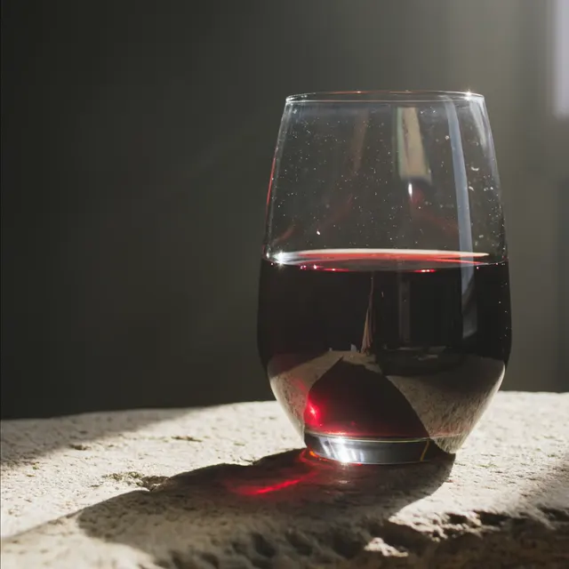 Glass of Armenian wine