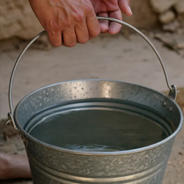 Bucket of water