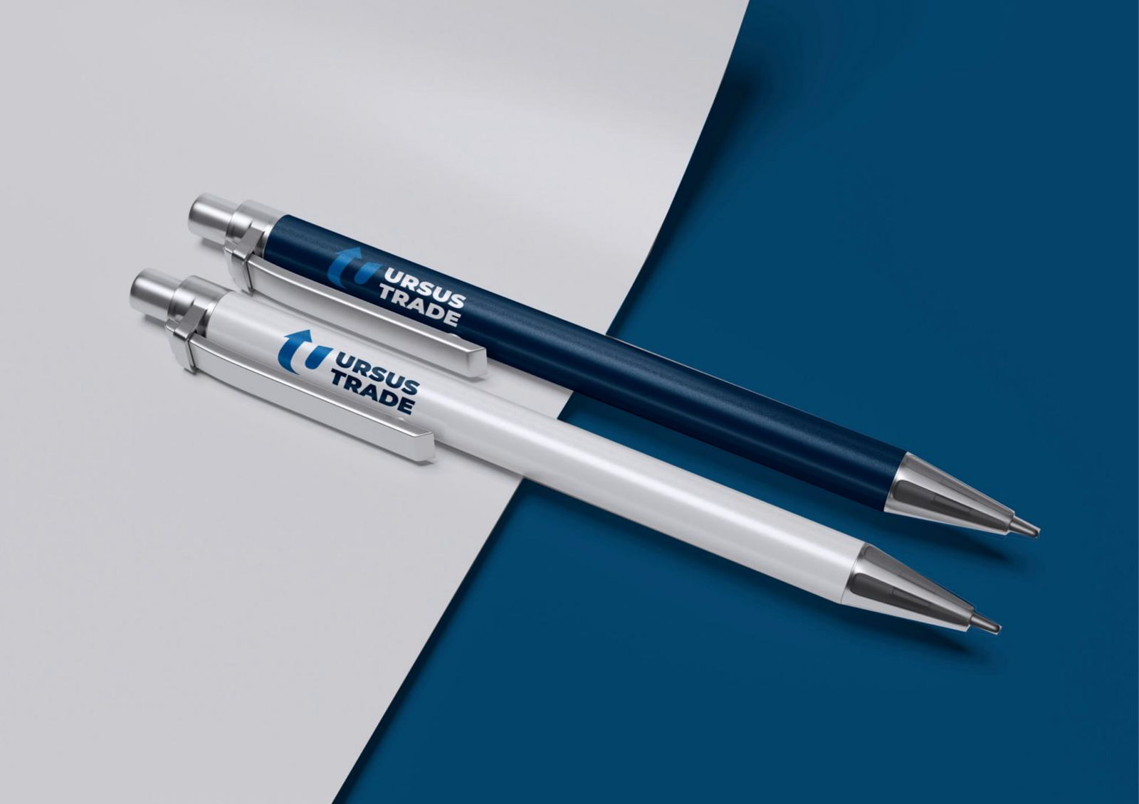 Pen — indigo & white